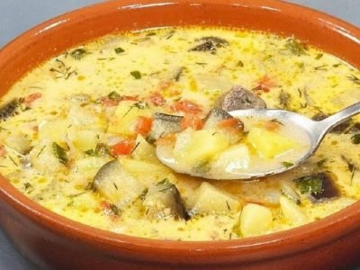 Суп с баклажанами