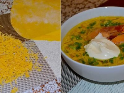 Суп с домашней лапшой