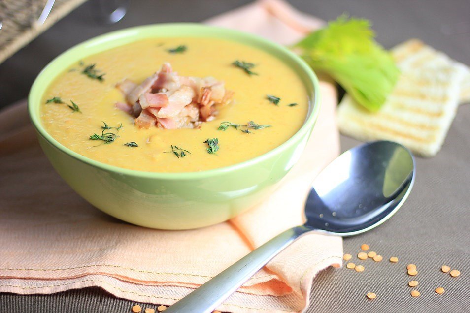 Суп с фасолью и чечевицей