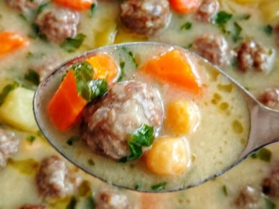 Суп с фрикадельками по-турецки