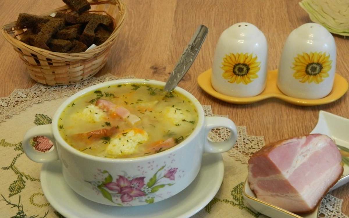 Суп с галушками из капусты - Со Вкусом