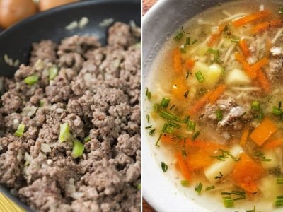 Быстрый суп с ленивыми фрикадельками