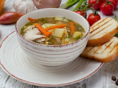 Суп с омлетом