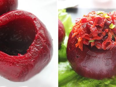 Свекла, фаршированная овощами