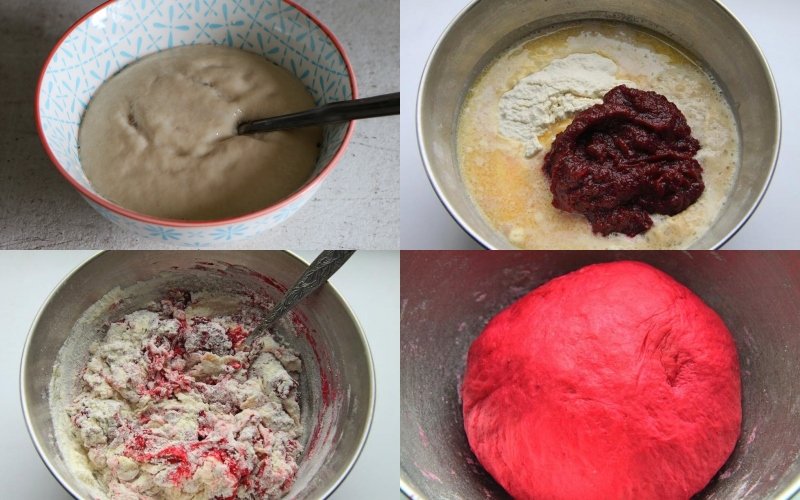 Свекольные булочки