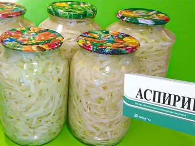 Свежая капуста на зиму в банках
