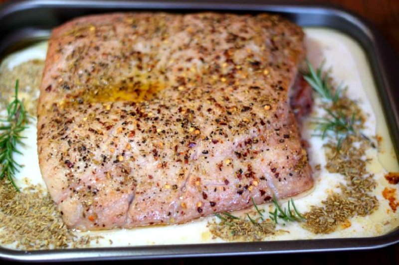 грудинка в духовке