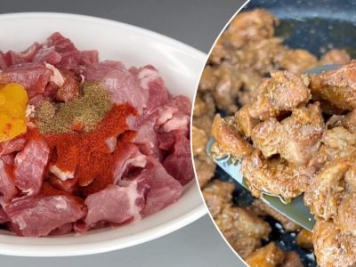 Сочная свинина по-корейски на сковороде