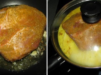 Свинина в молоке