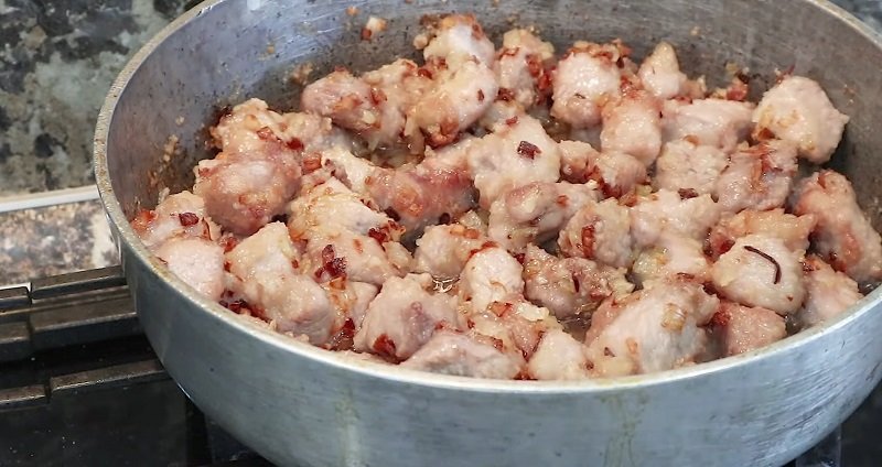 обжарка свинины