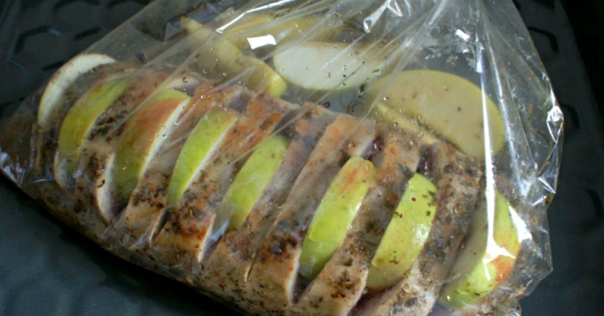 свинина с яблоками