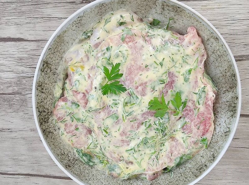 отбивные под маринадом