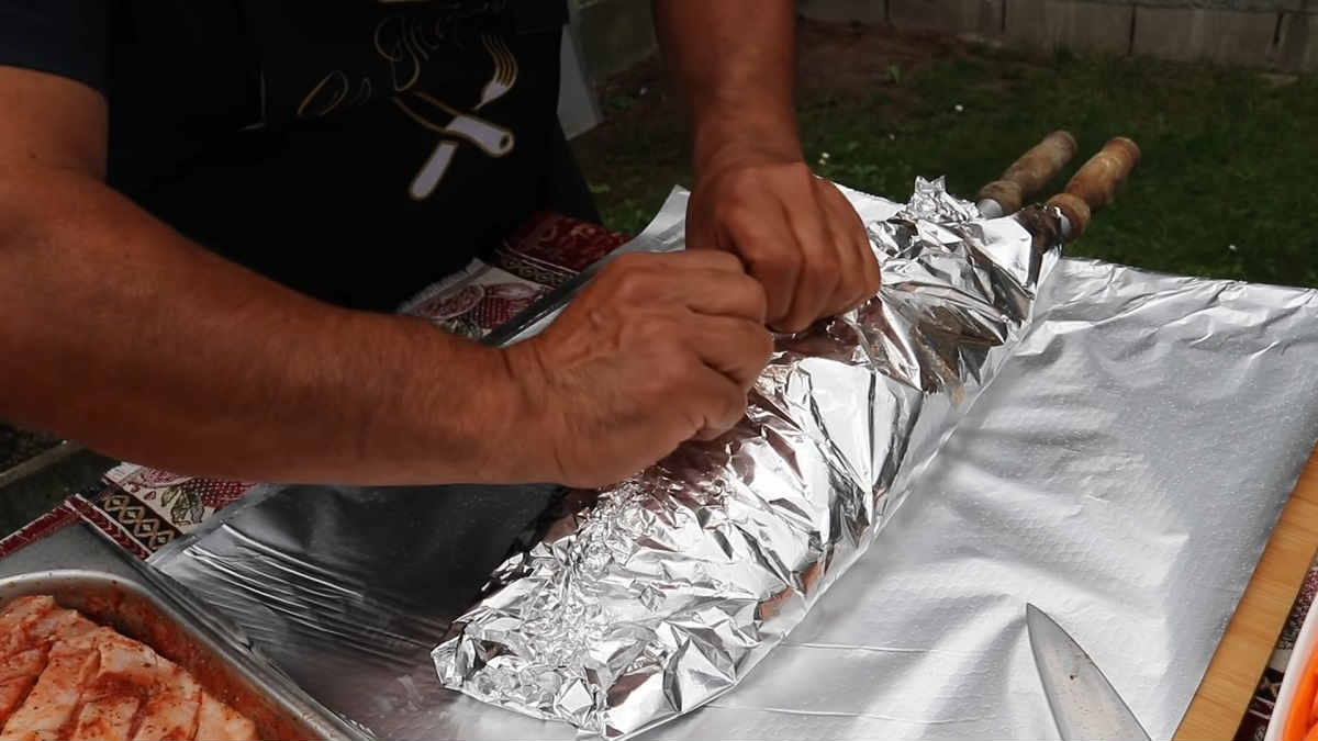 ребрышки в фольге