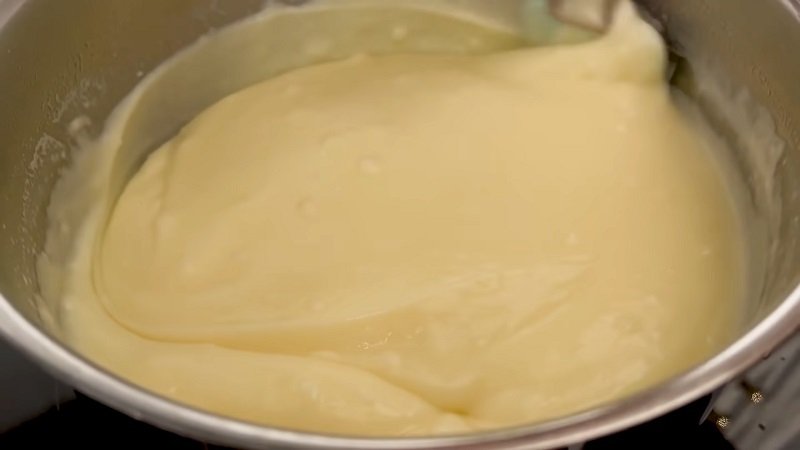 жидкий сыр во время готовки