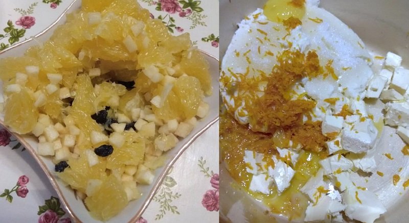 сырник с фруктами