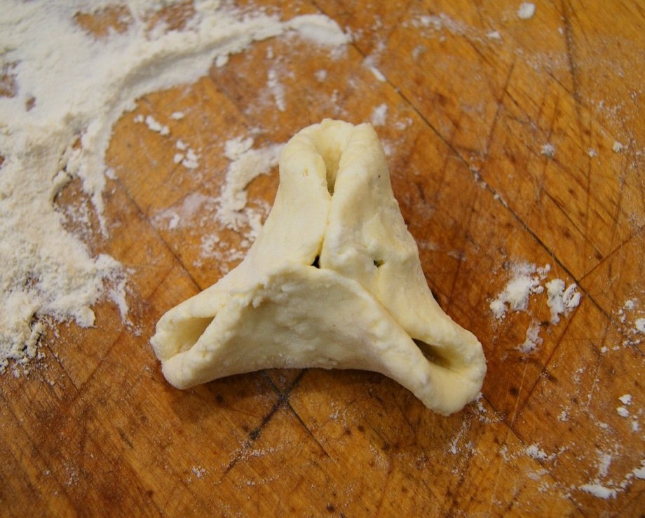 треугольные сырники с начинкой