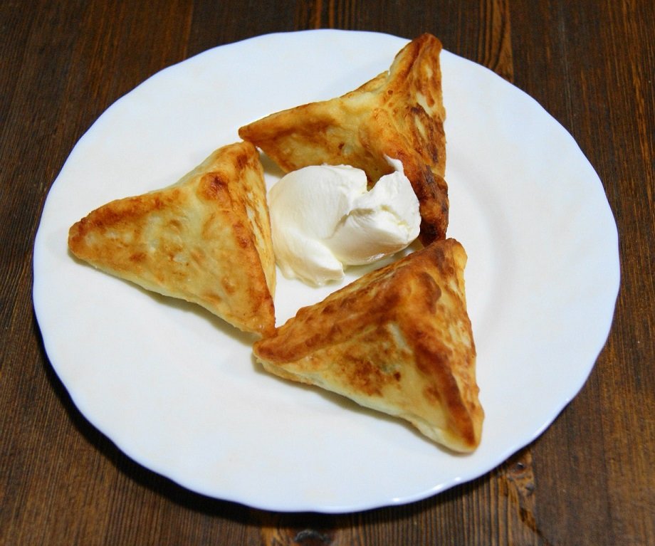 треугольные сырники