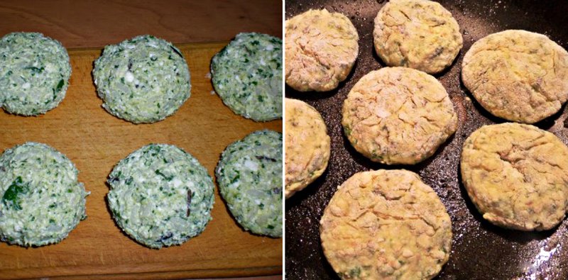 сырники со шпинатом