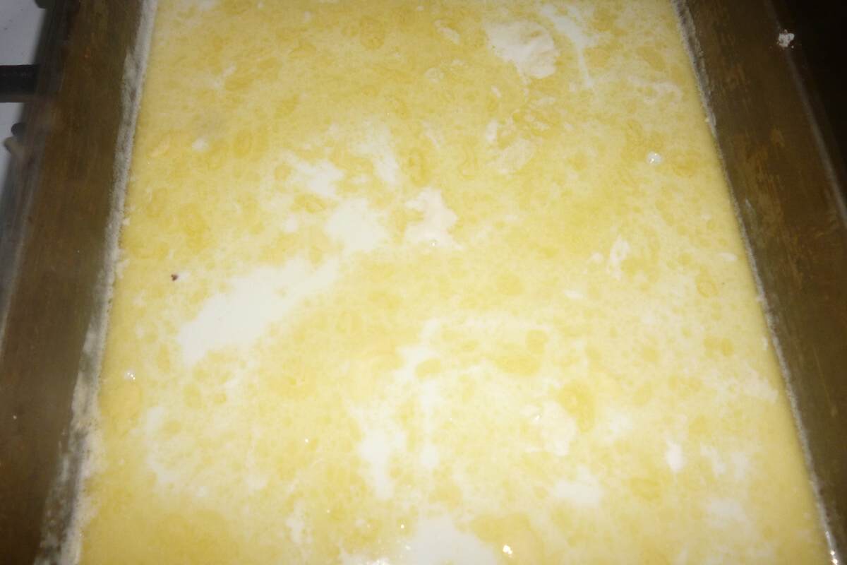 молочная заливка