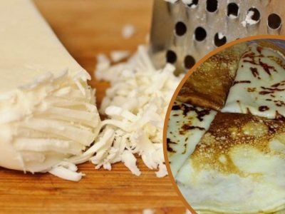 Сырные блинчики с зеленью