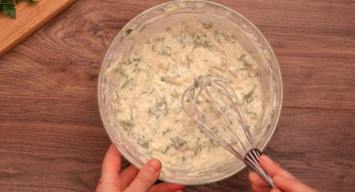 тесто с зеленью