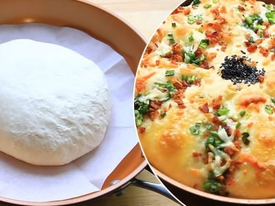 Сырный хлеб с беконом в духовке