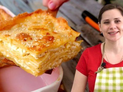 Закусочный сырный пирог в духовке от Ольги Матвей