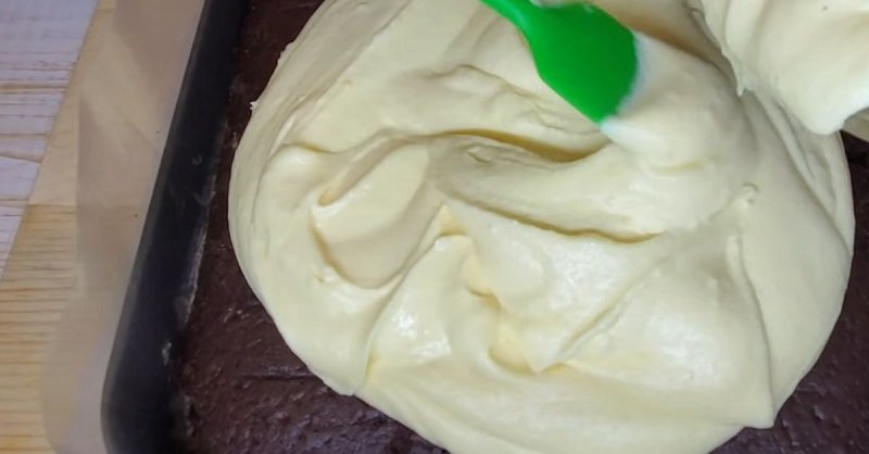 сырный крем на корже