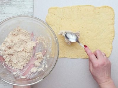 Сырный рулет с курицей