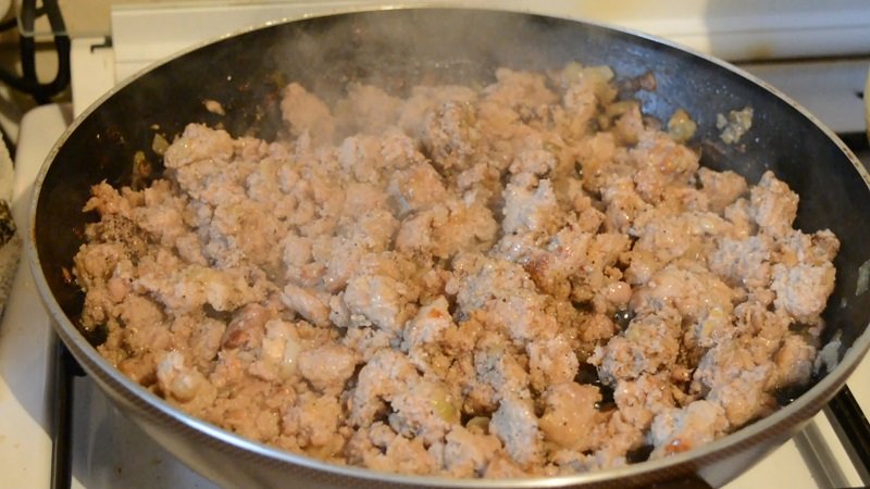 жарка фарша