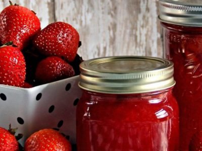 «Сырое» клубничное варенье