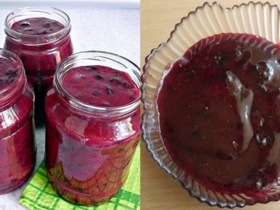 Сырое варенье из смородины