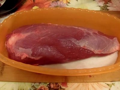 Сыровяленое мясо с чесноком