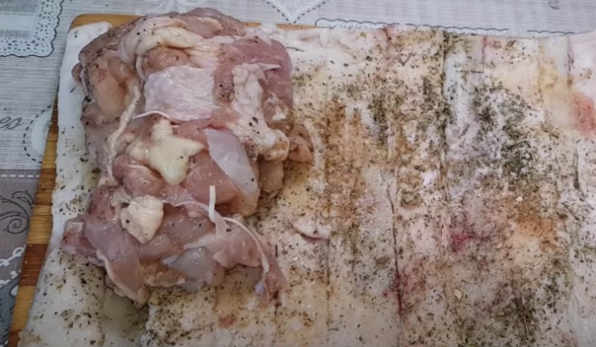 рулет с курицей