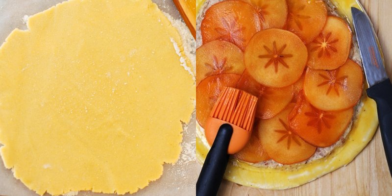 Тарт с хурмой