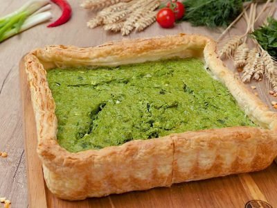 Тарт с зеленым горошком