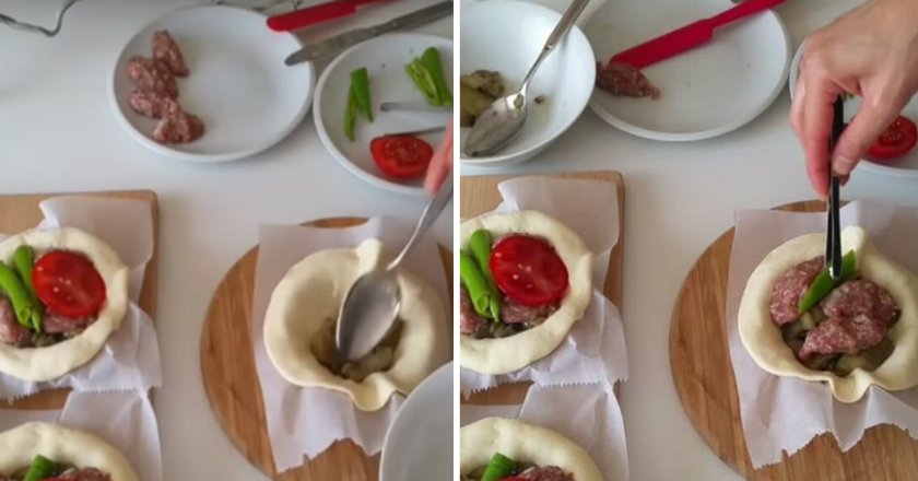 тарталетки с фаршем