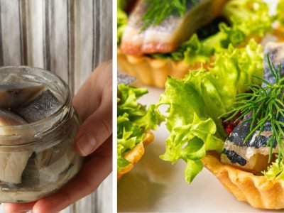 Тарталетки с селедкой на праздничный стол