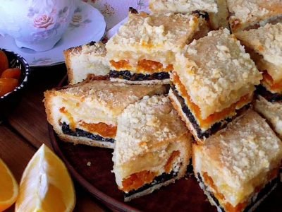 Татарский трехслойный пирог