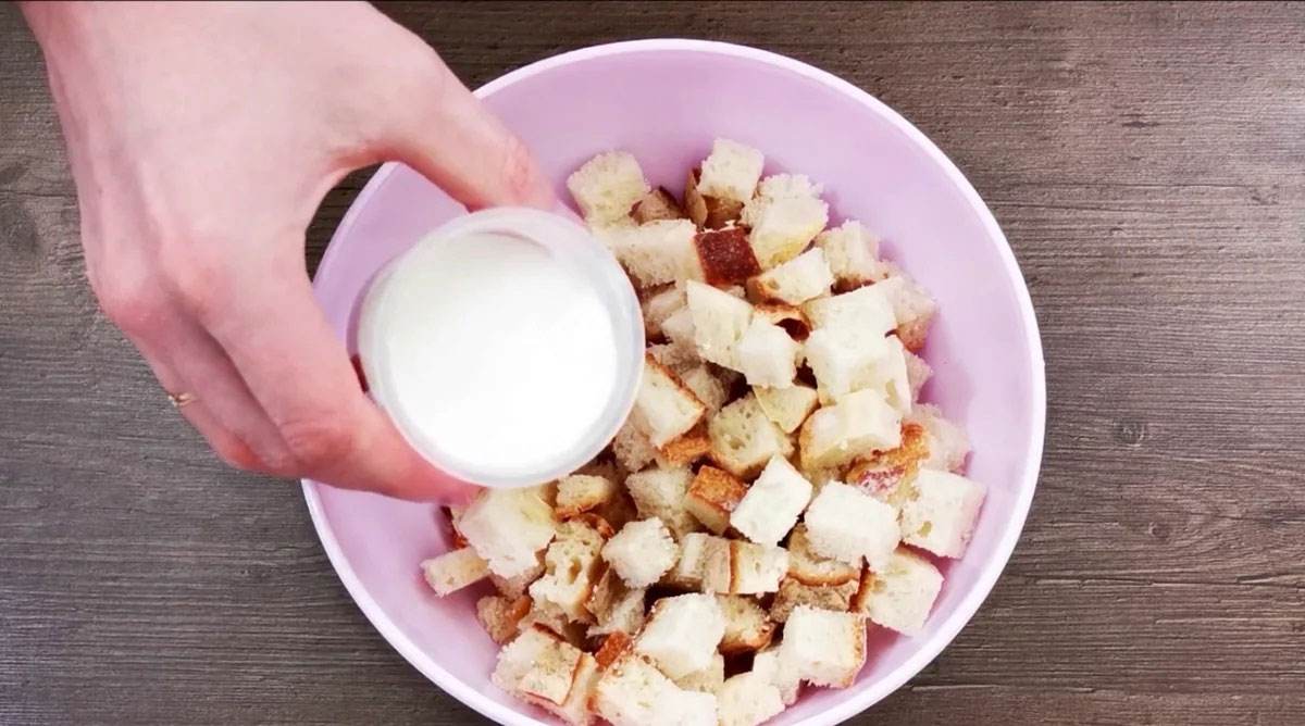 сухарики с молоком