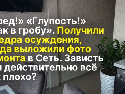 Темный гарнитур на маленькой кухне