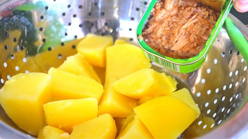 приготовление салата из тунца