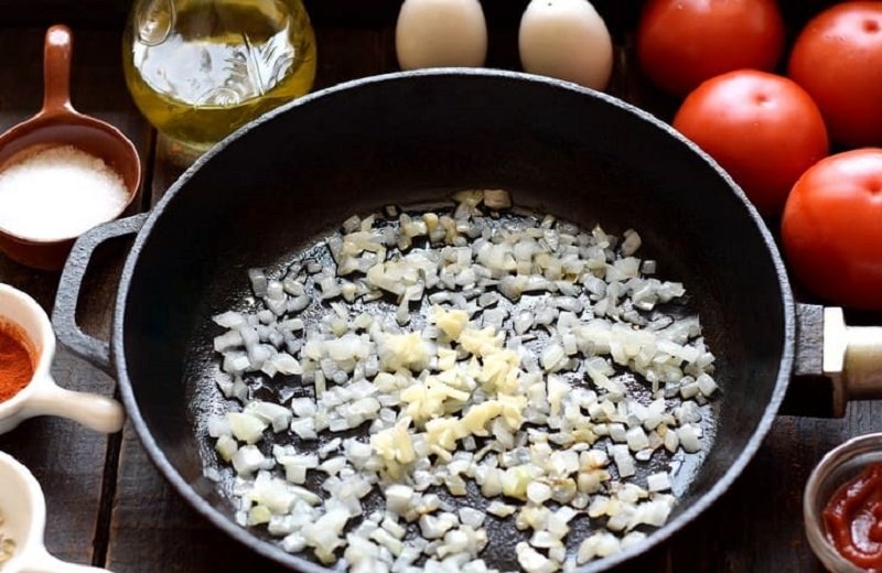 обжарка чеснока