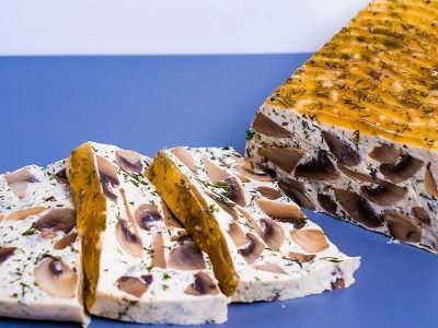 Сливочный террин из грибов без духовки