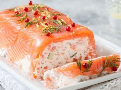 Террин из лосося со сливочным сыром