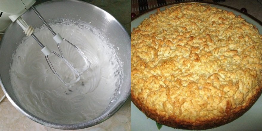 тертый пирог на кукурузной муке