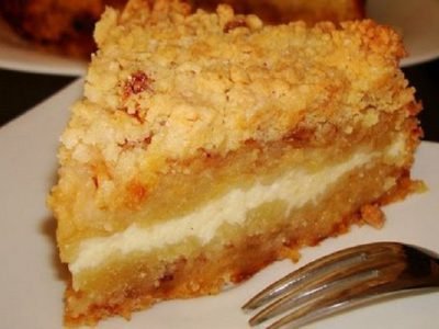 Тертый пирог на кукурузной муке