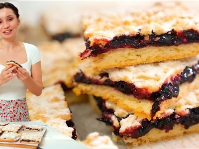 Тертый пирог со смородиной