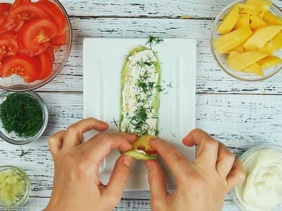 «Тещин язык» из кабачков