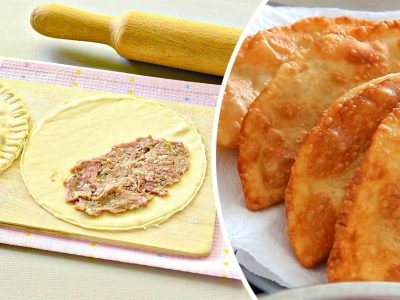 «Безумное» тесто для чебуреков без дрожжей